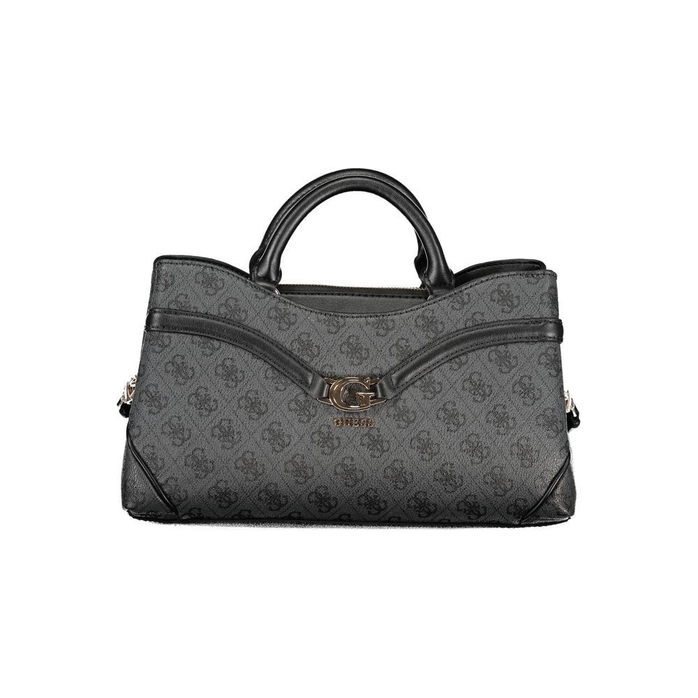 Guess Jeans Black Polyurethane Women's Handbag | Regal Royce