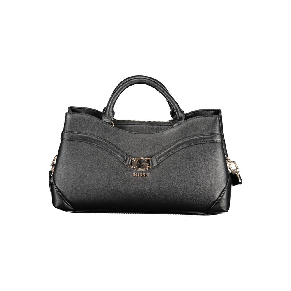 Guess Jeans Black Polyurethane Women's Bag | Regal Royce