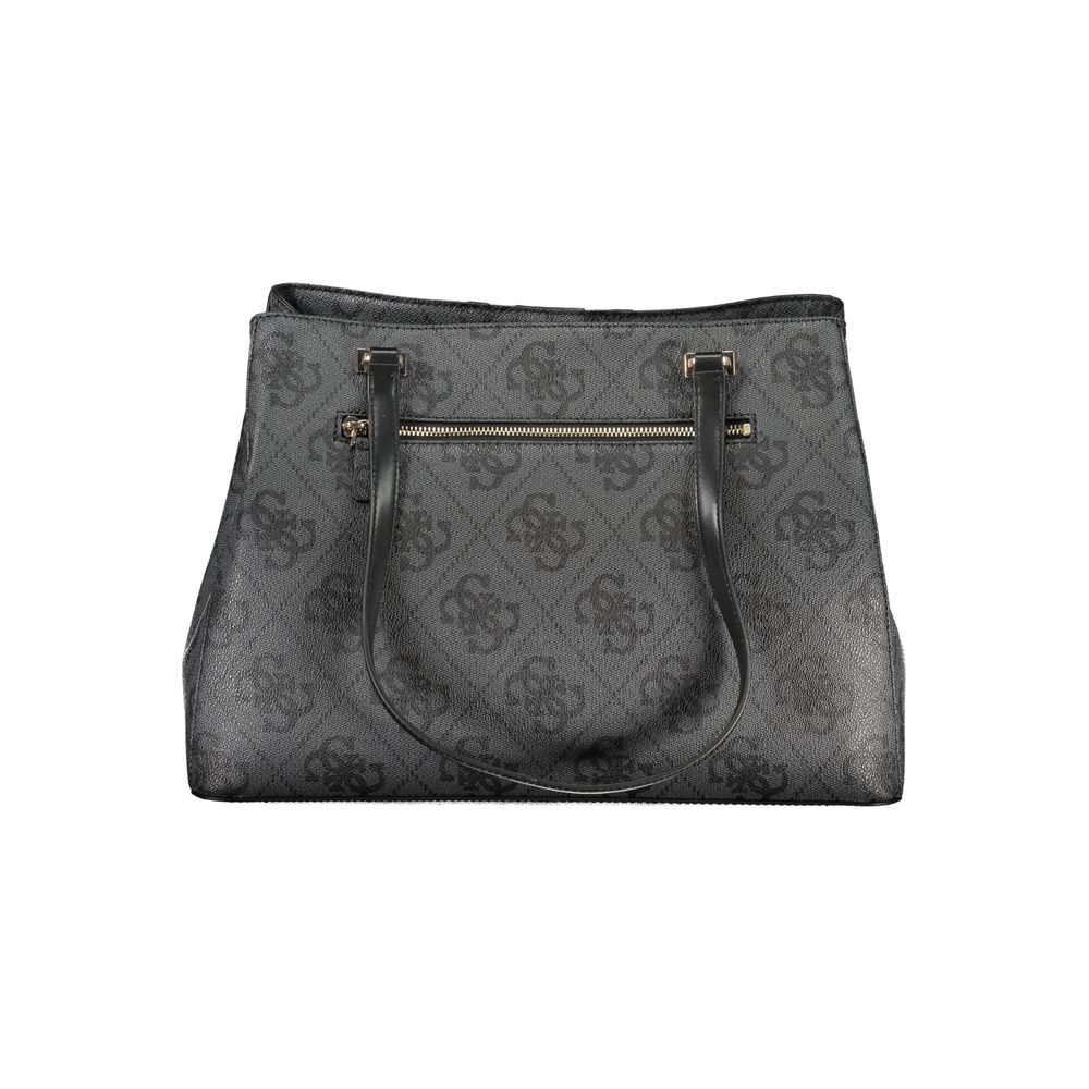 Guess Jeans Black Polyurethane Women Handbag | Regal Royce