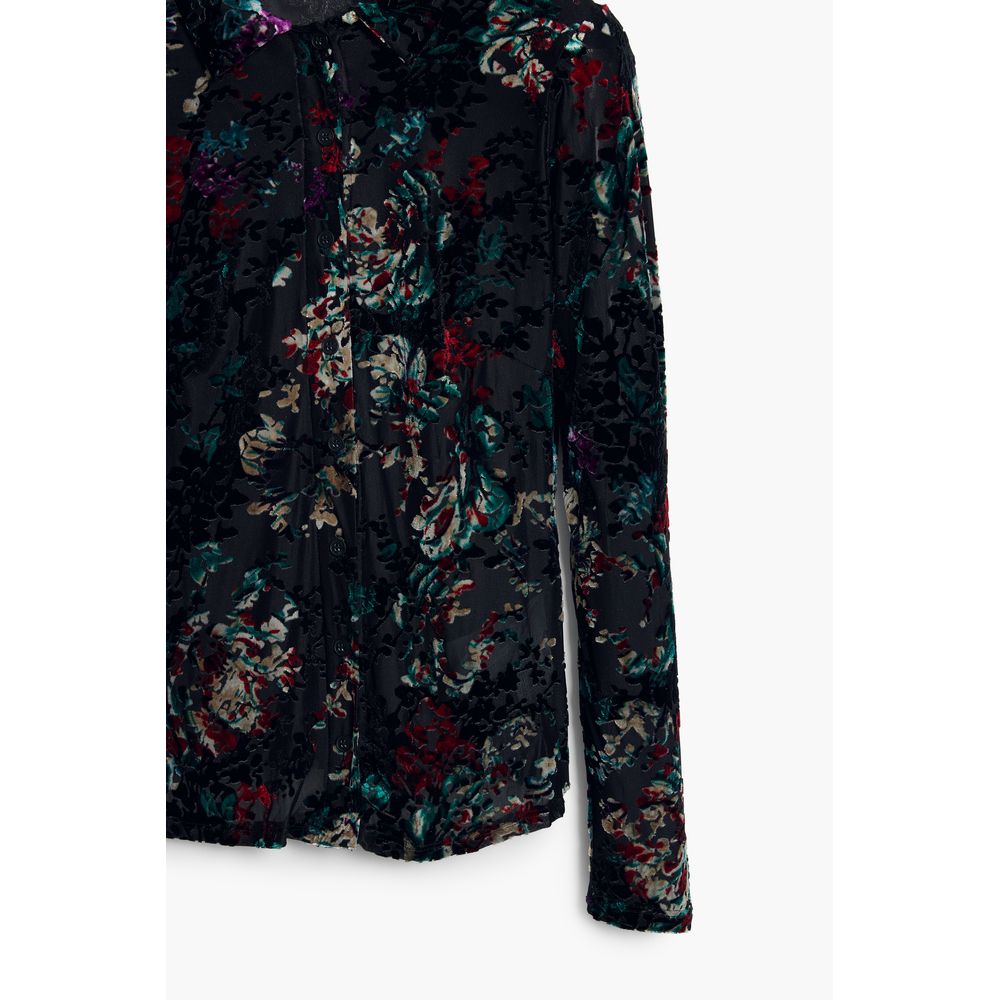 Desigual Nero Poliammide Women Shirt | Regal Royce
