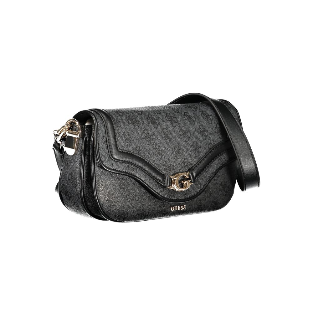 Guess Jeans Nero Poliuretano Women Handbag | Regal Royce
