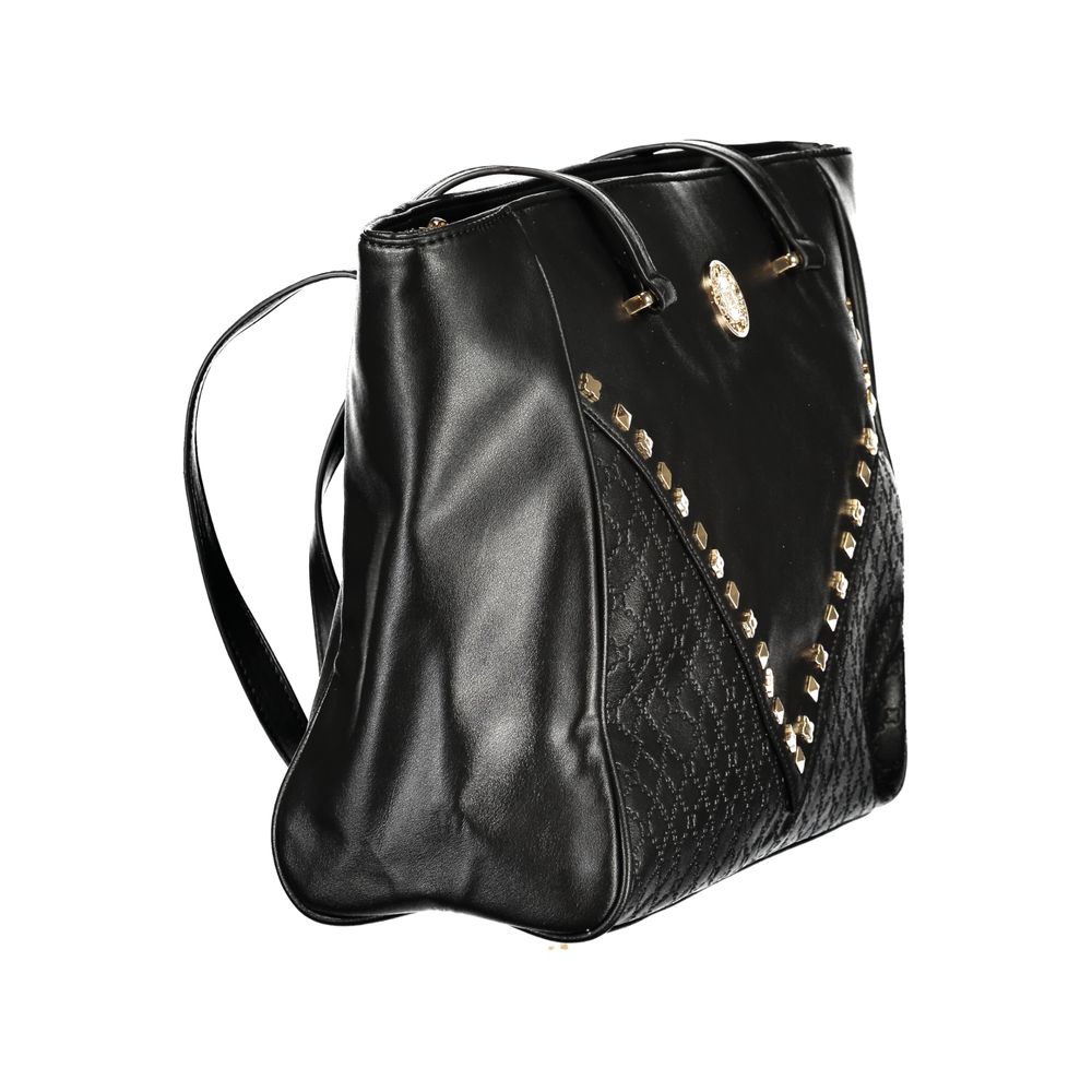 Laura Biagiotti Black PVC Women Handbag | Regal Royce