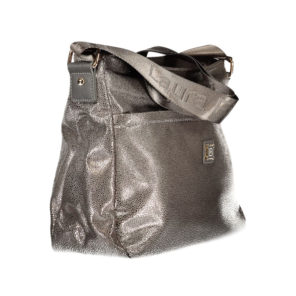 Laura Biagiotti Grigio Polyester Woman Handbag | Regal Royce