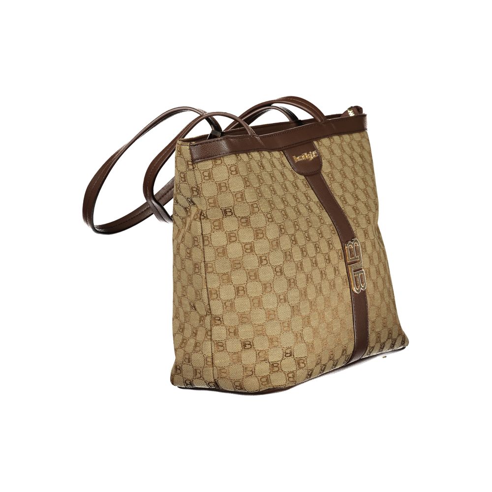 Laura Biagiotti Beige Polyester Women Handbag | Regal Royce