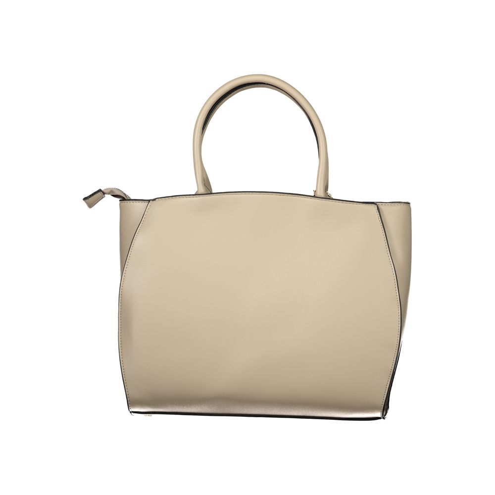 Laura Biagiotti Beige PVC Women Handbag | Regal Royce