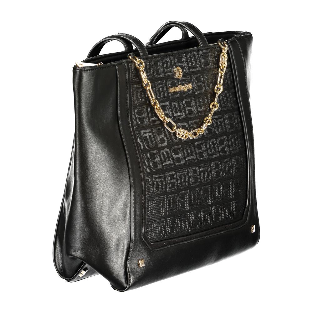 Laura Biagiotti Black PVC Women Handbag | Regal Royce