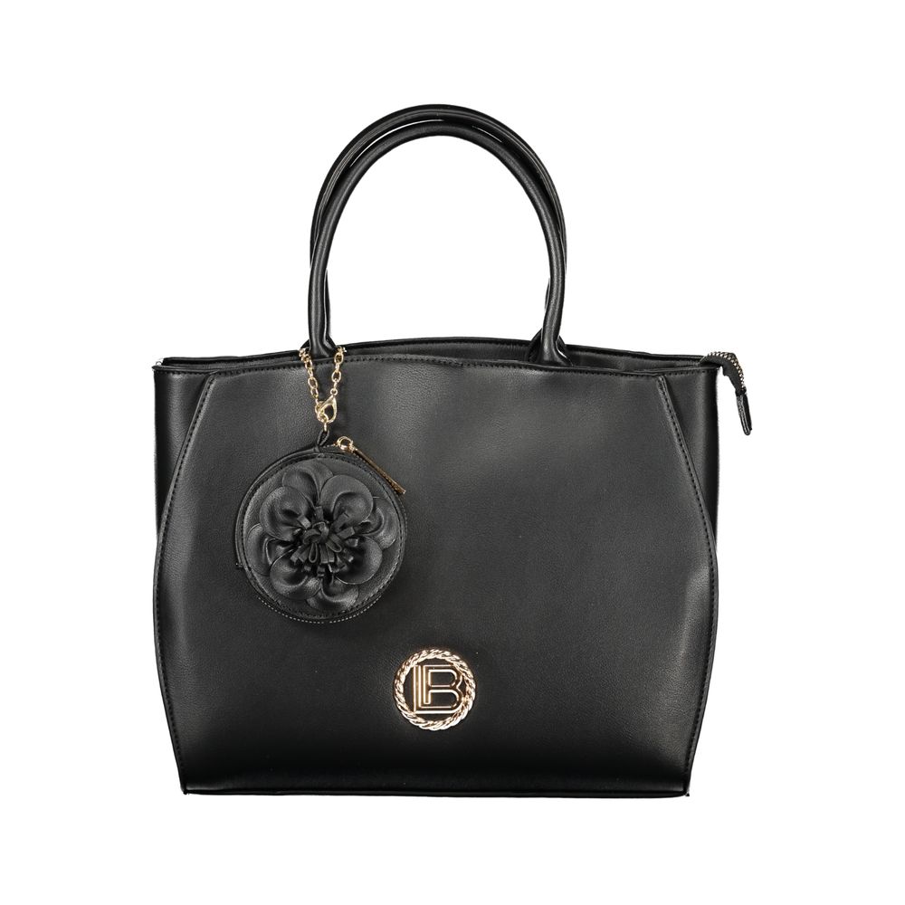 Laura Biagiotti Nero PVC Women Handbag | Regal Royce