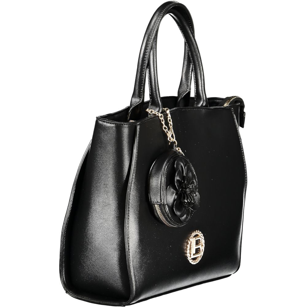 Laura Biagiotti Nero PVC Women Handbag | Regal Royce