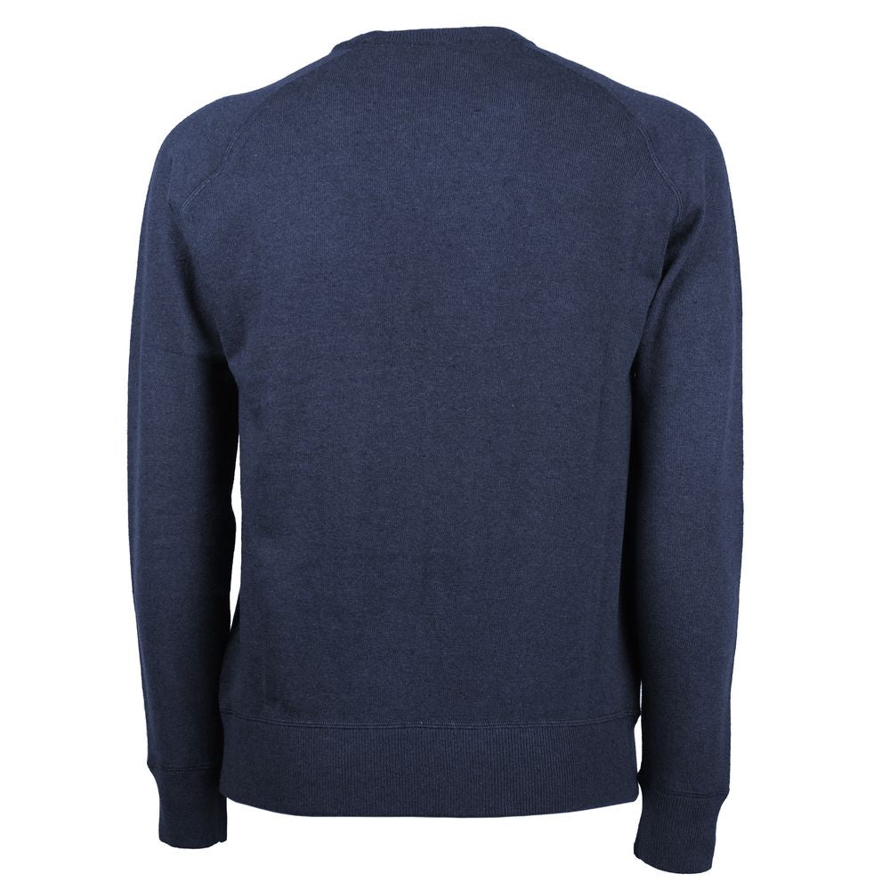 Emilio Romanelli Blue Cashmere Men Sweater