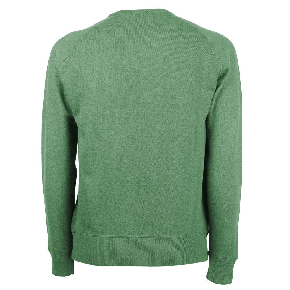 Emilio Romanelli Green Cashmere Men Sweater