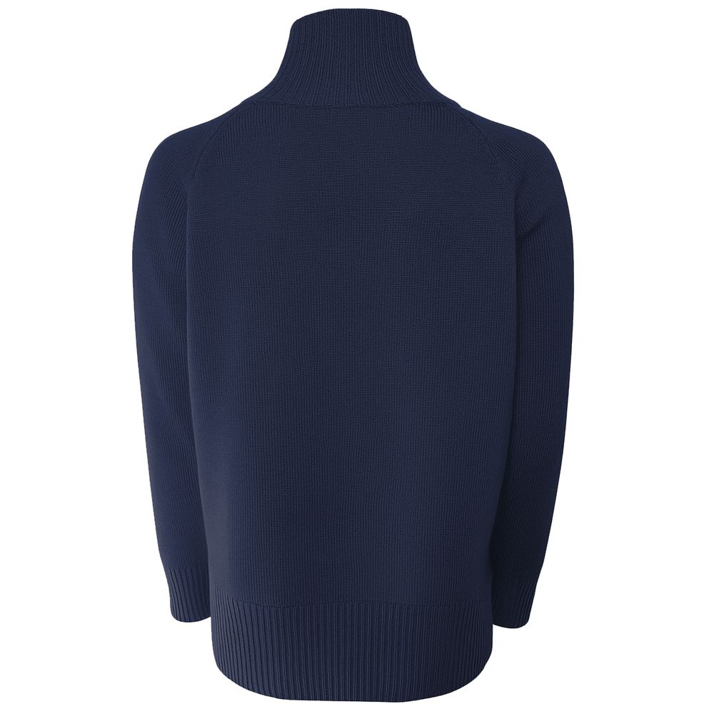 Emilio Romanelli Blue Cashmere Women Sweater
