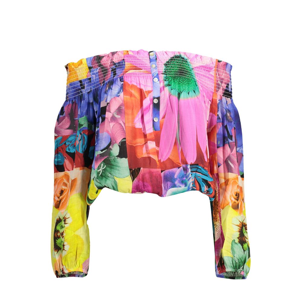 Desigual Pink Viscose T-Shirt