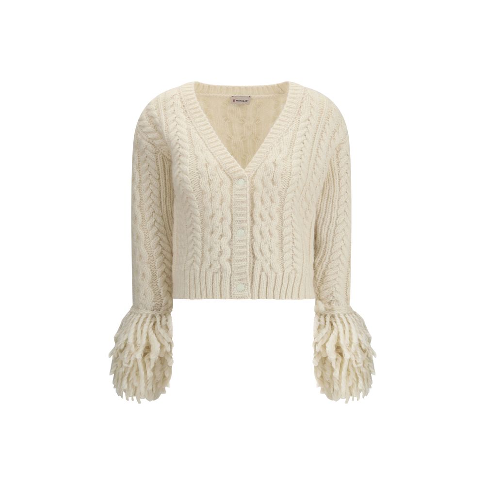 Moncler Cream Alpaca Vicugna Pacos Cardigan