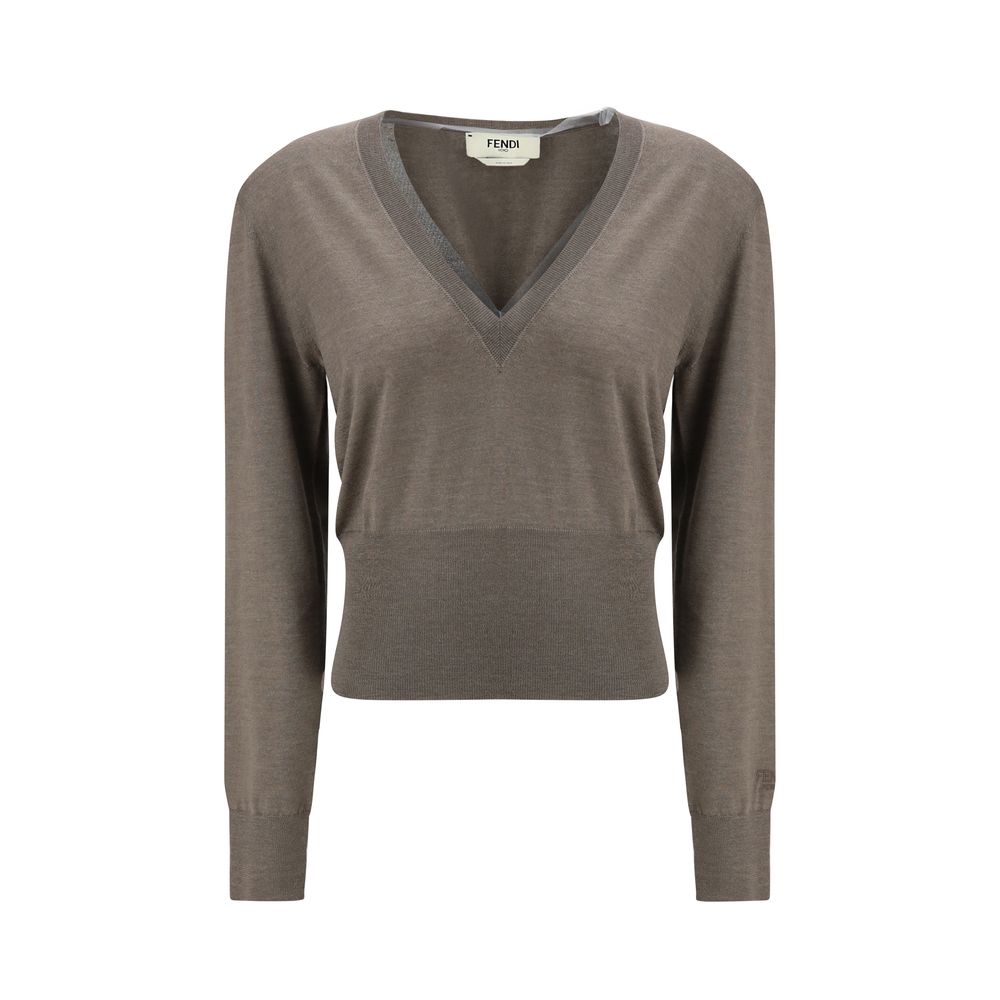 Fendi Brown Cashmere Cashmere Sweater | Regal Royce