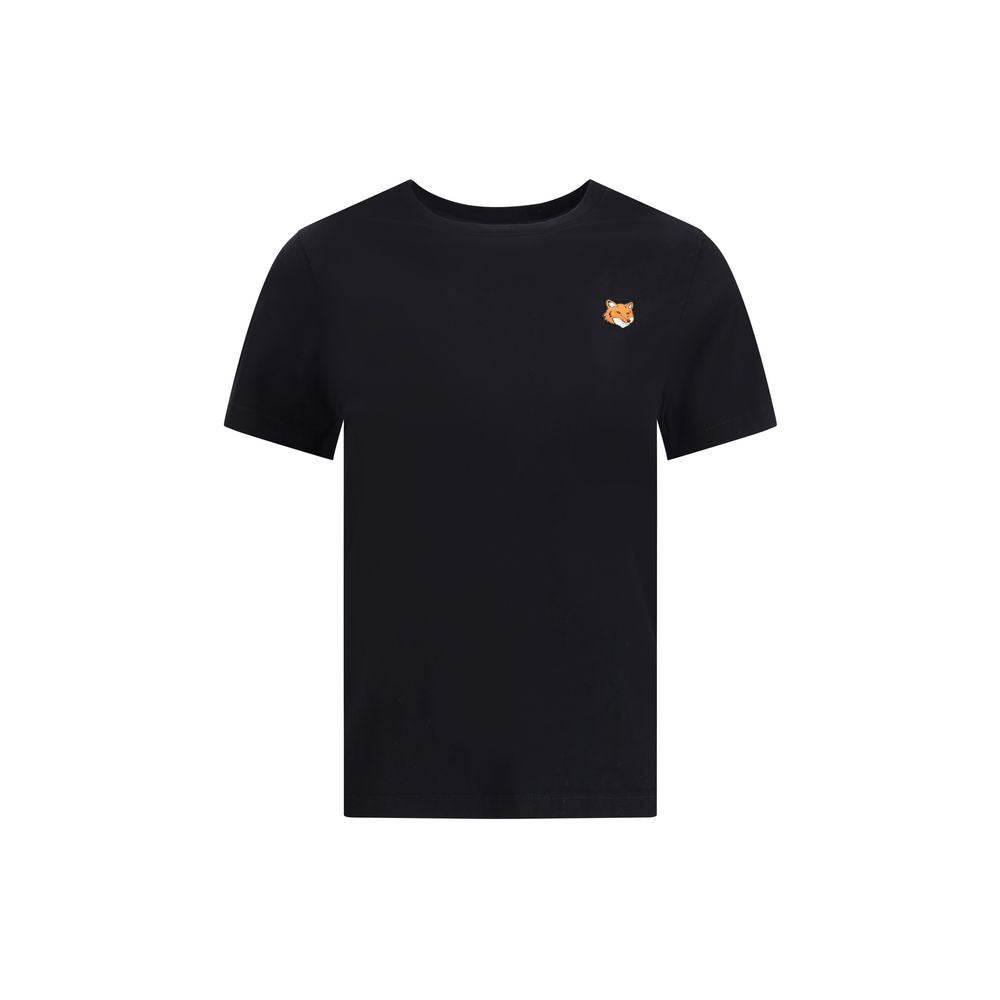 Maison Kitsuné Black Cotton T-Shirt | Regal Royce