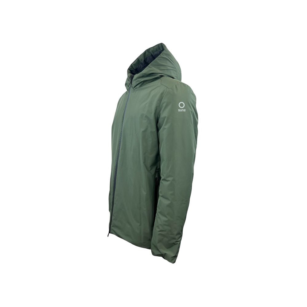 Suns Green Polyester Jackets & Coat