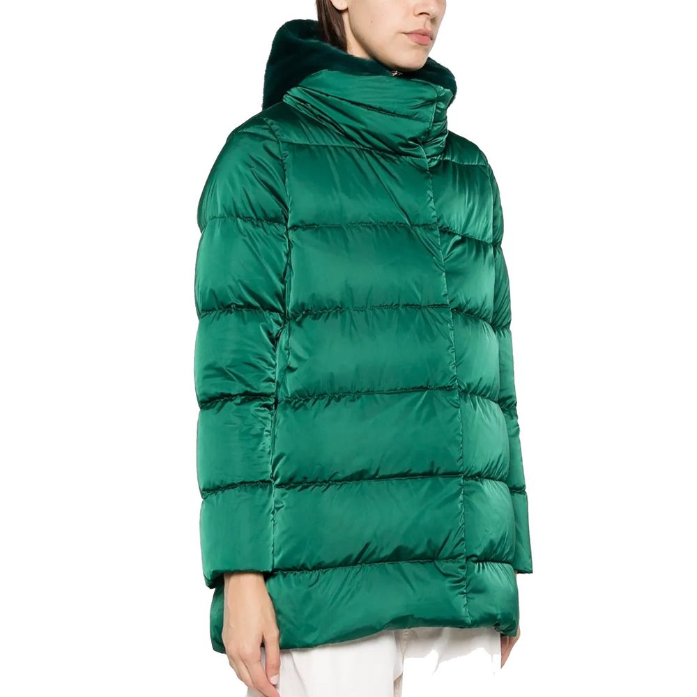 Herno Green Polyester Coat