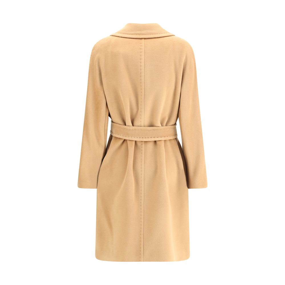 Max Mara Beige Fleece Wool Coat