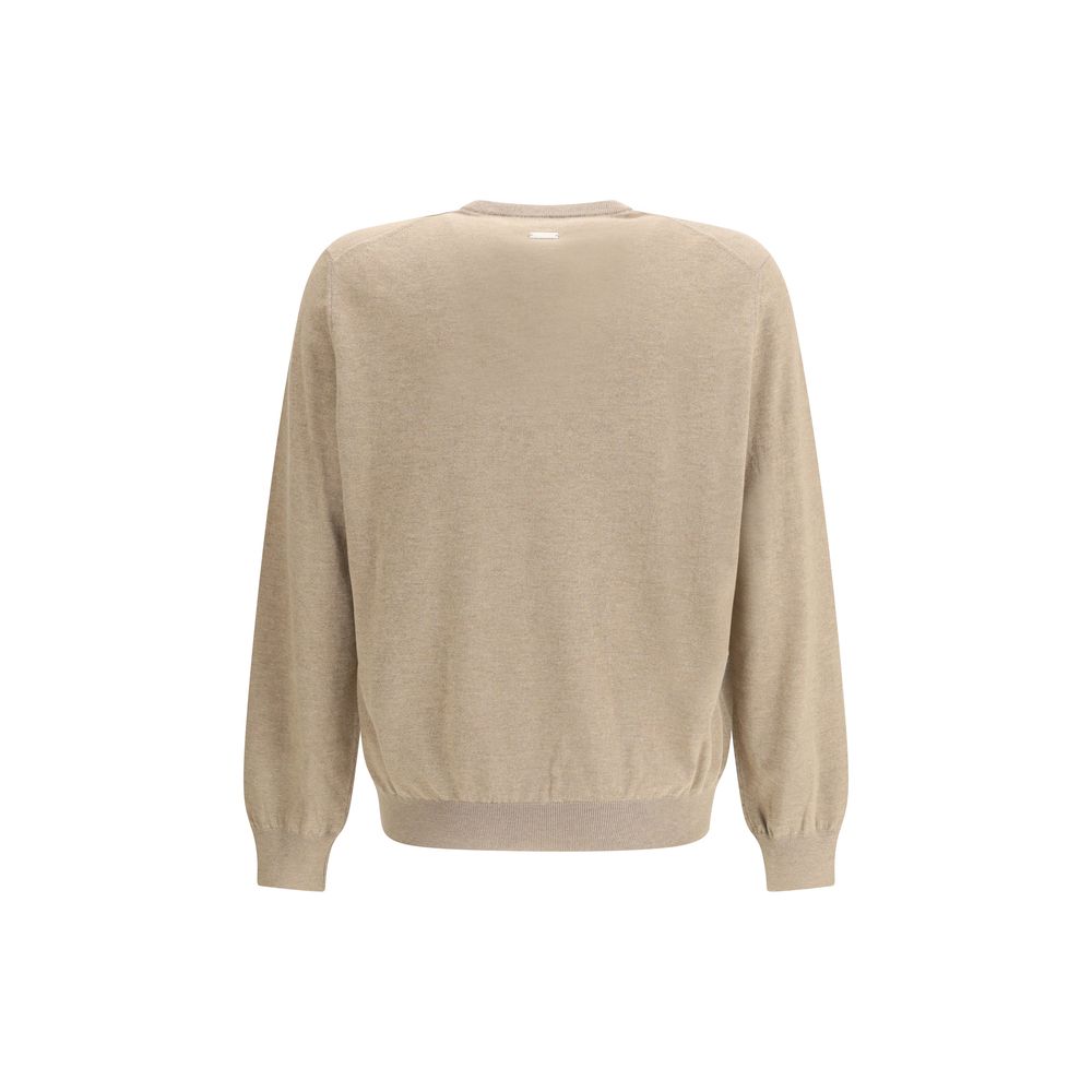 Ferragamo Beige Fleece Wool Sweatshirt | Regal Royce