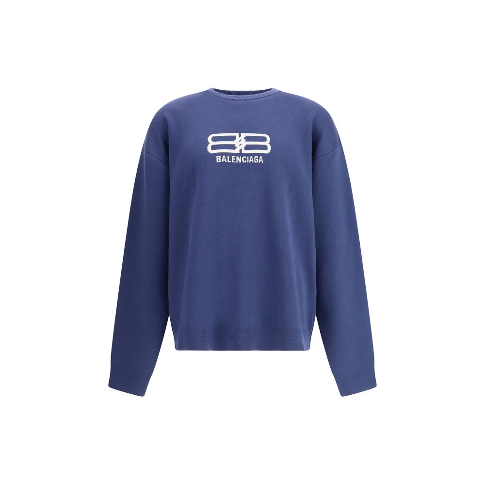 Balenciaga Blue Wool Sweatshirt | Regal Royce