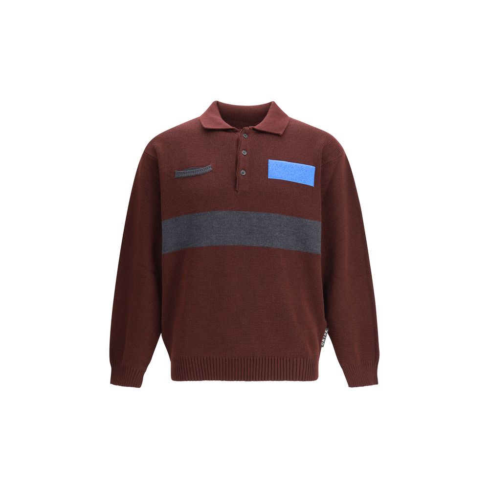 GR10K Bordeaux Wool Polo Shirt | Regal Royce