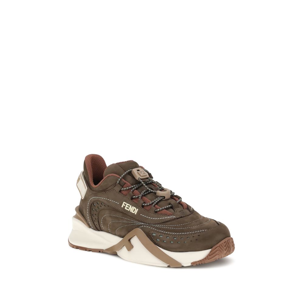 Fendi Brown Rubber Athletic Sneakers | Regal Royce