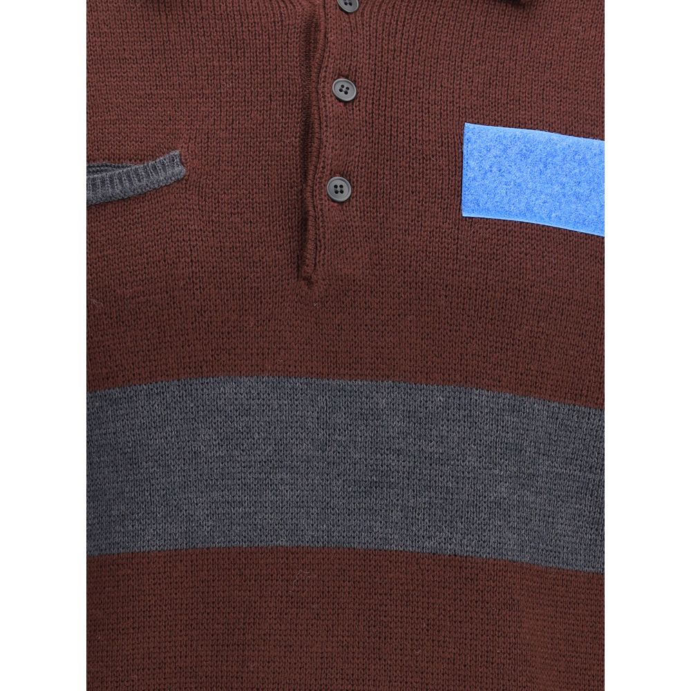 GR10K Bordeaux Wool Polo Shirt | Regal Royce