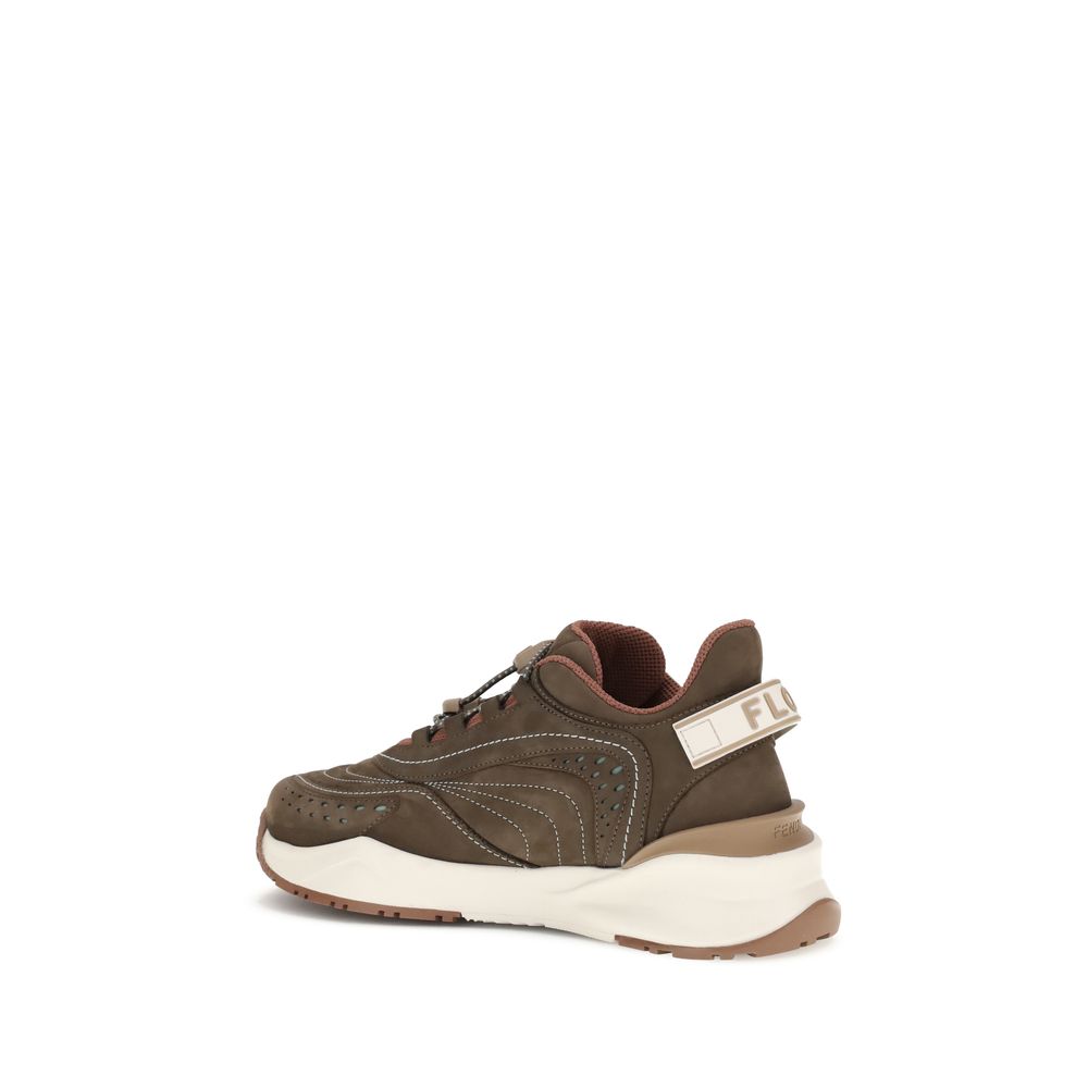 Fendi Brown Rubber Athletic Sneakers | Regal Royce
