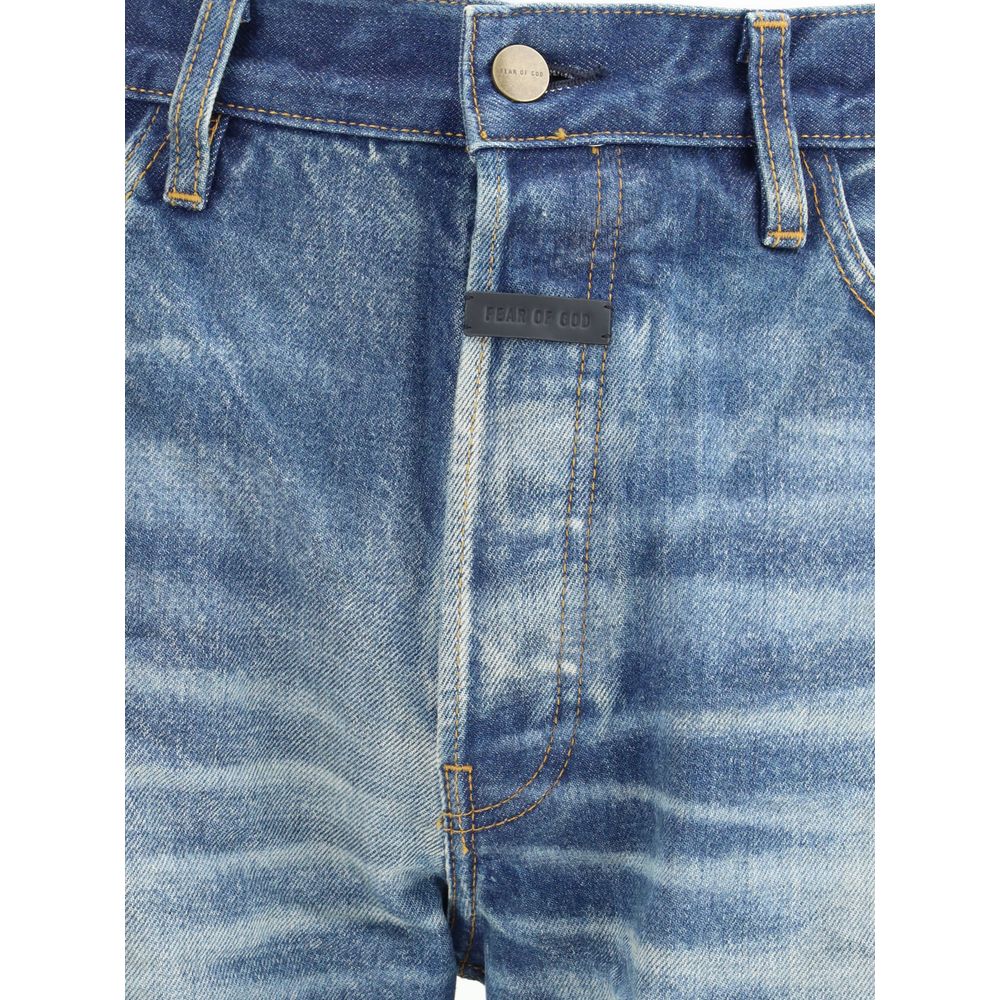 Fear Of God Blue Cotton Straight-Leg Jeans | Regal Royce