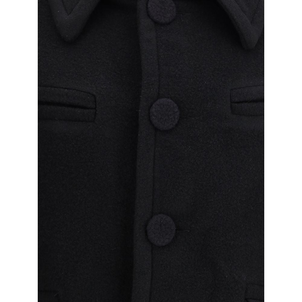 Namacheko Black Cotton Coat | Regal Royce