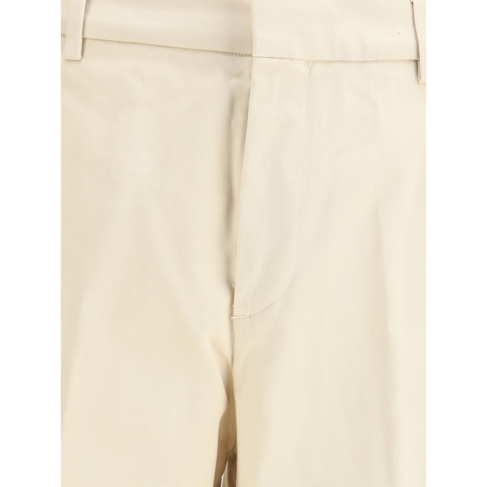 Cruna Beige Cotton Casual Pants | Regal Royce