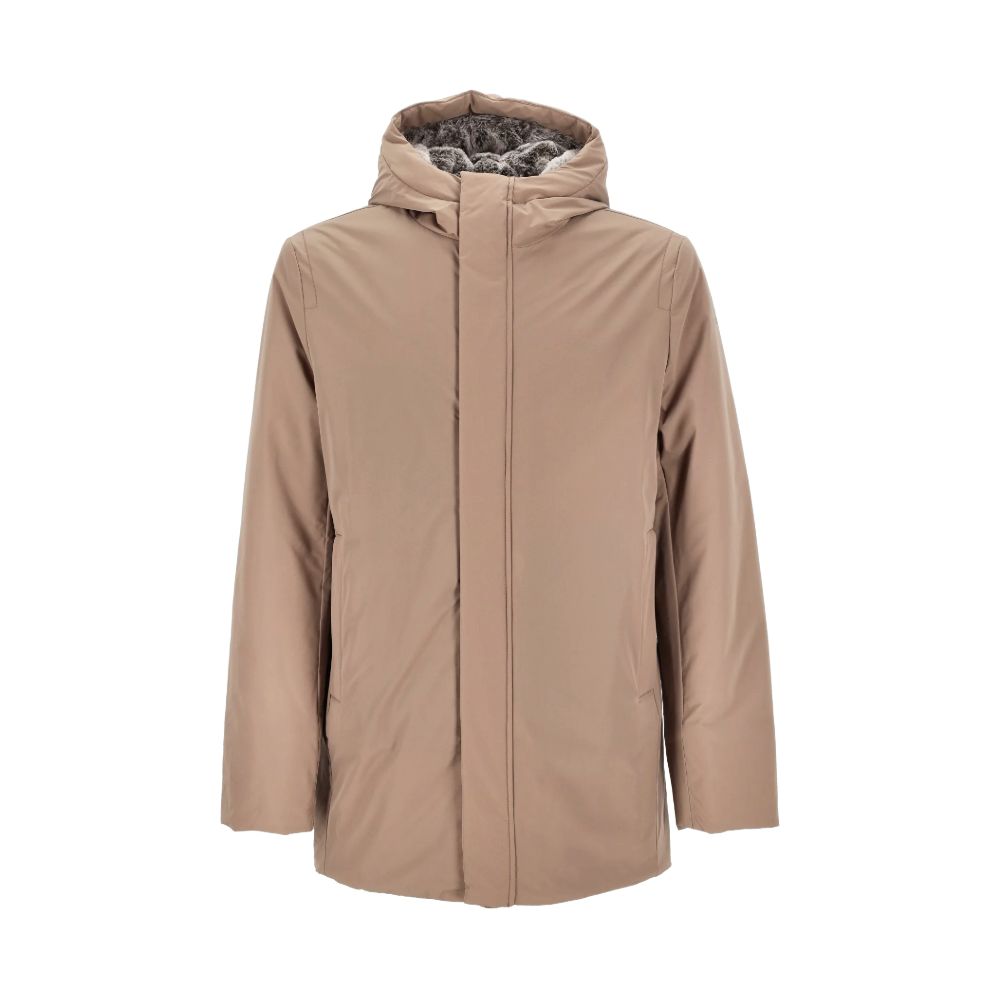 Suns Beige Polyester Jackets & Coat