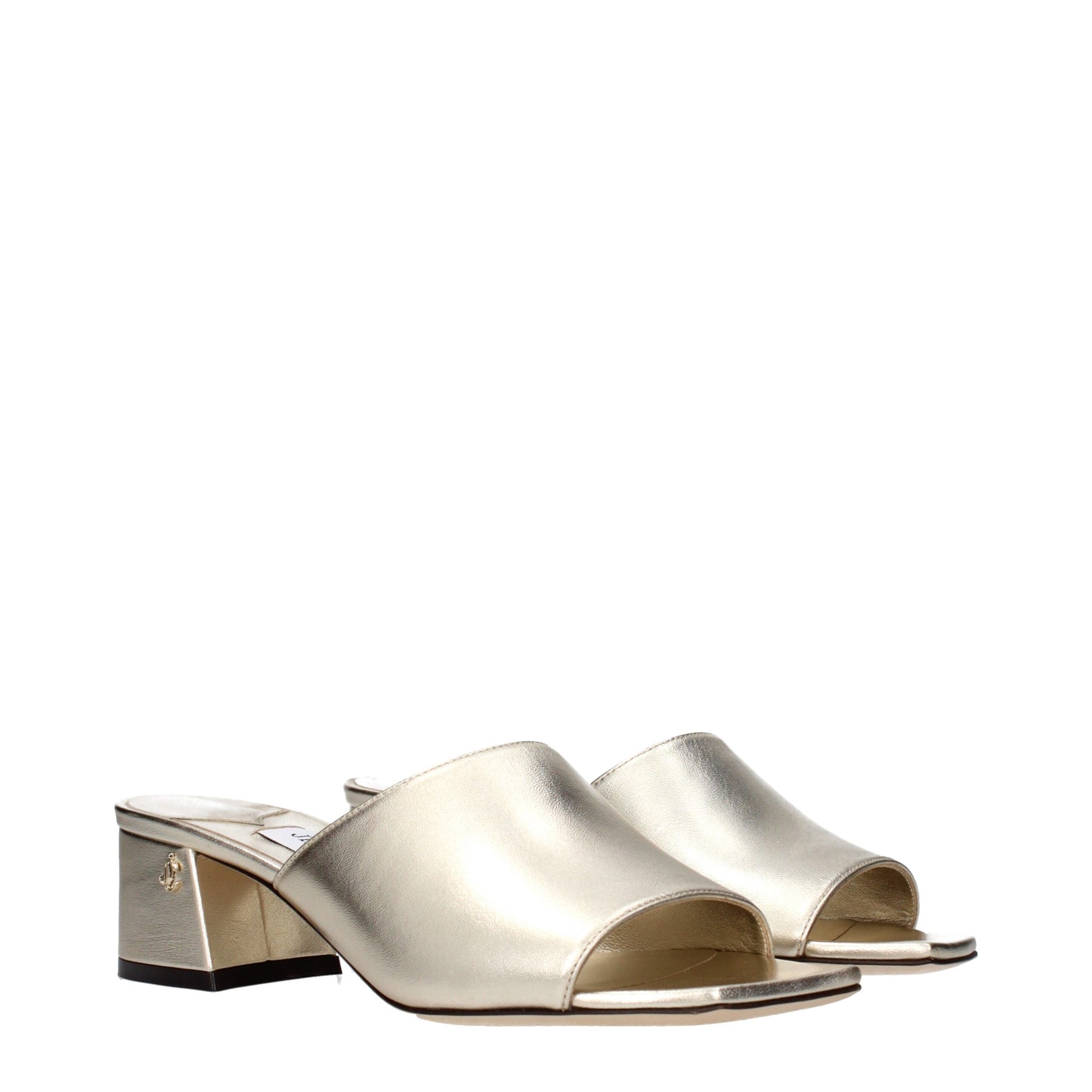Jimmy Choo Gold Leather Platform Sandals | Regal Royce