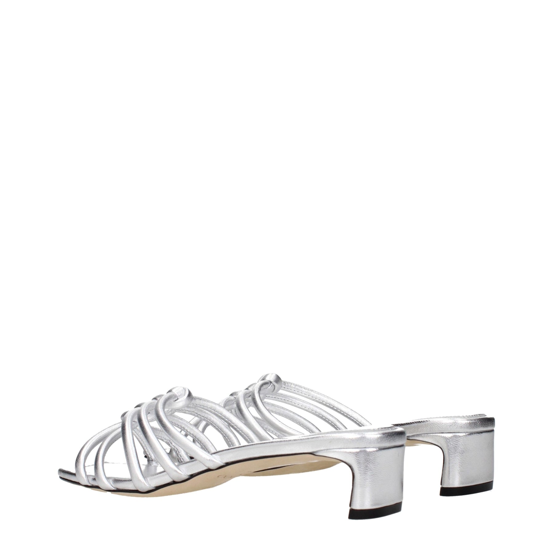 Jimmy Choo Gray Leather Flat Sandals | Regal Royce