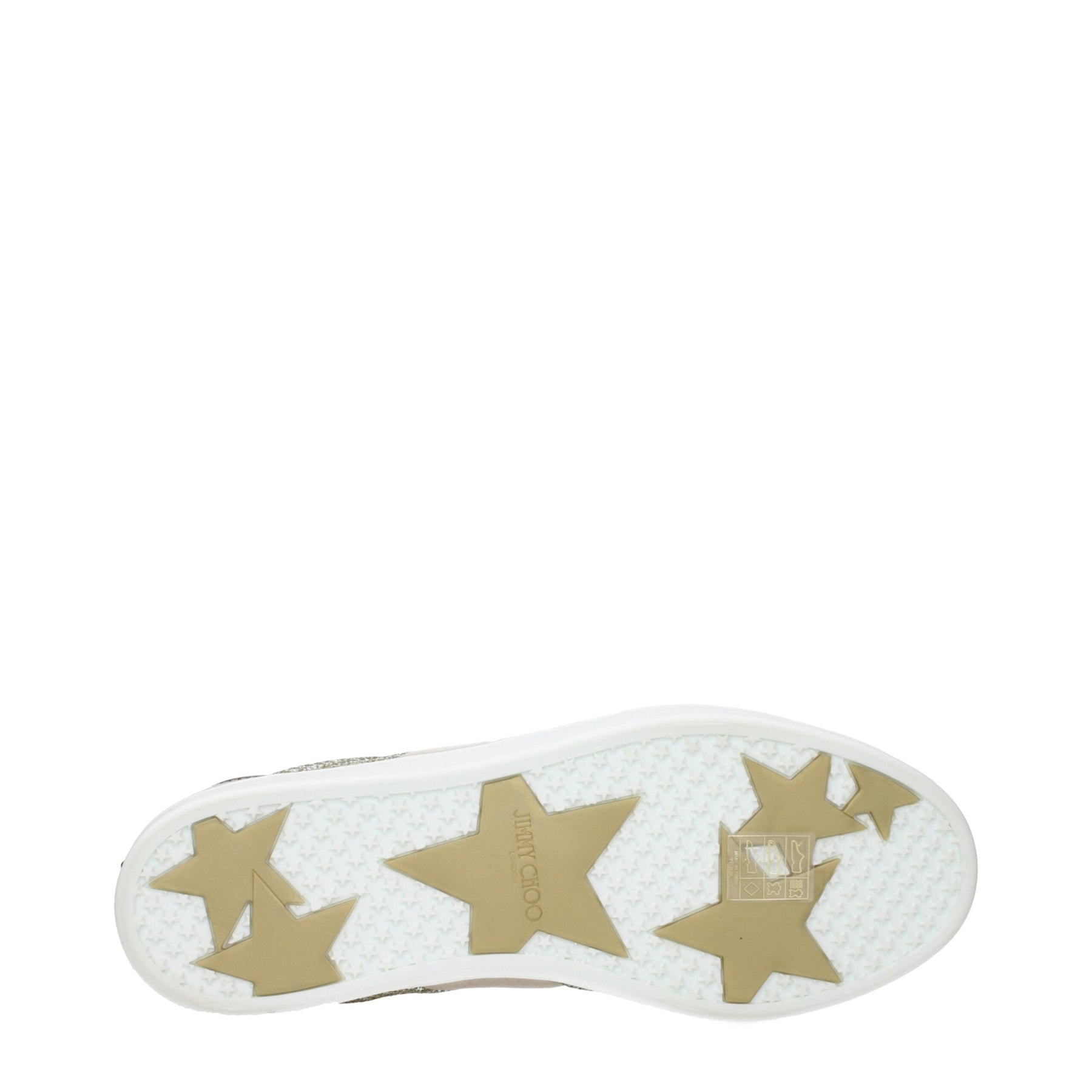 Jimmy Choo Gold Leather Sneakers | Regal Royce