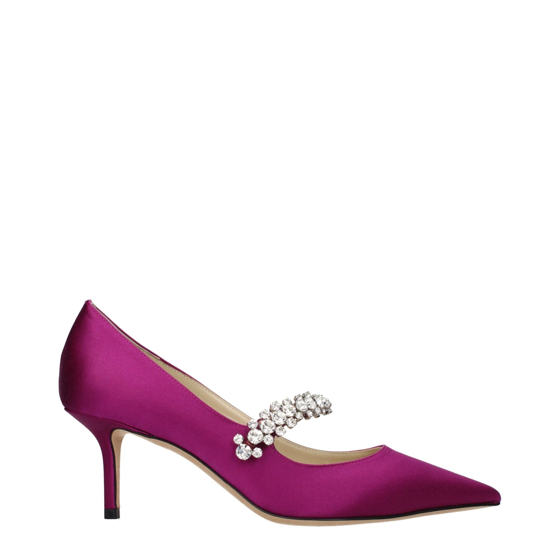 Jimmy Choo Pink Satin Mid Heel Pumps | Regal Royce