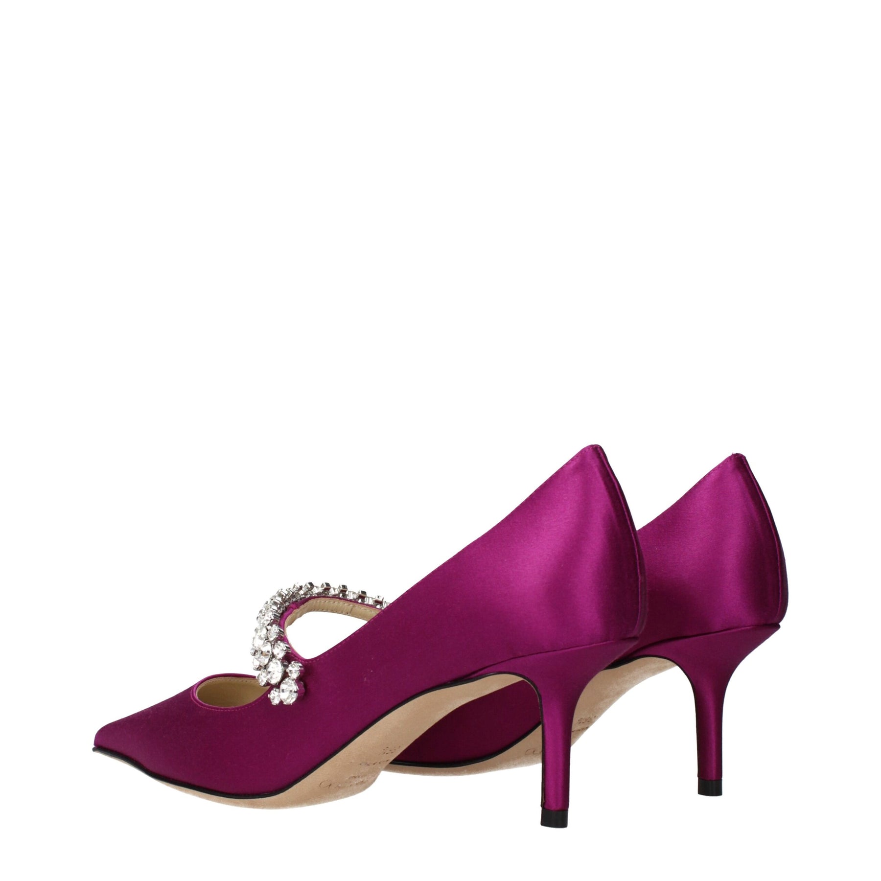 Jimmy Choo Pink Satin Mid Heel Pumps | Regal Royce