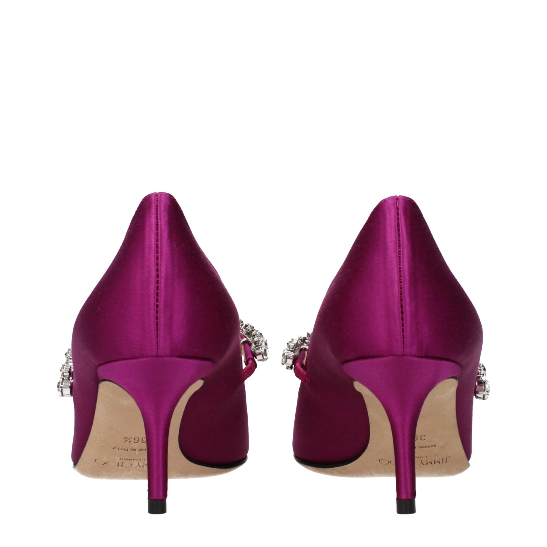 Jimmy Choo Pink Satin Mid Heel Pumps | Regal Royce