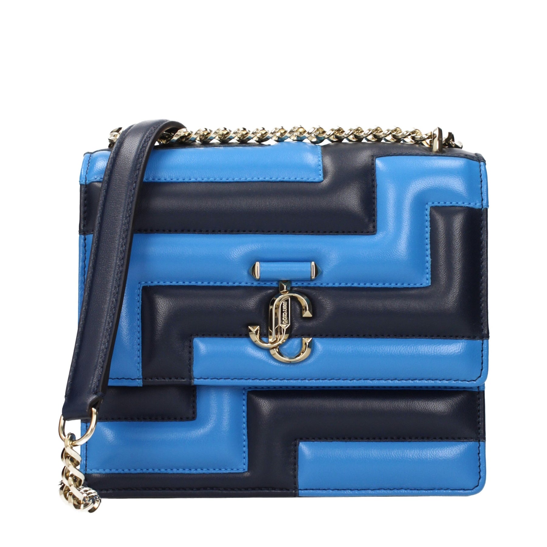 Jimmy Choo Blue Leather Shoulder Bag | Regal Royce