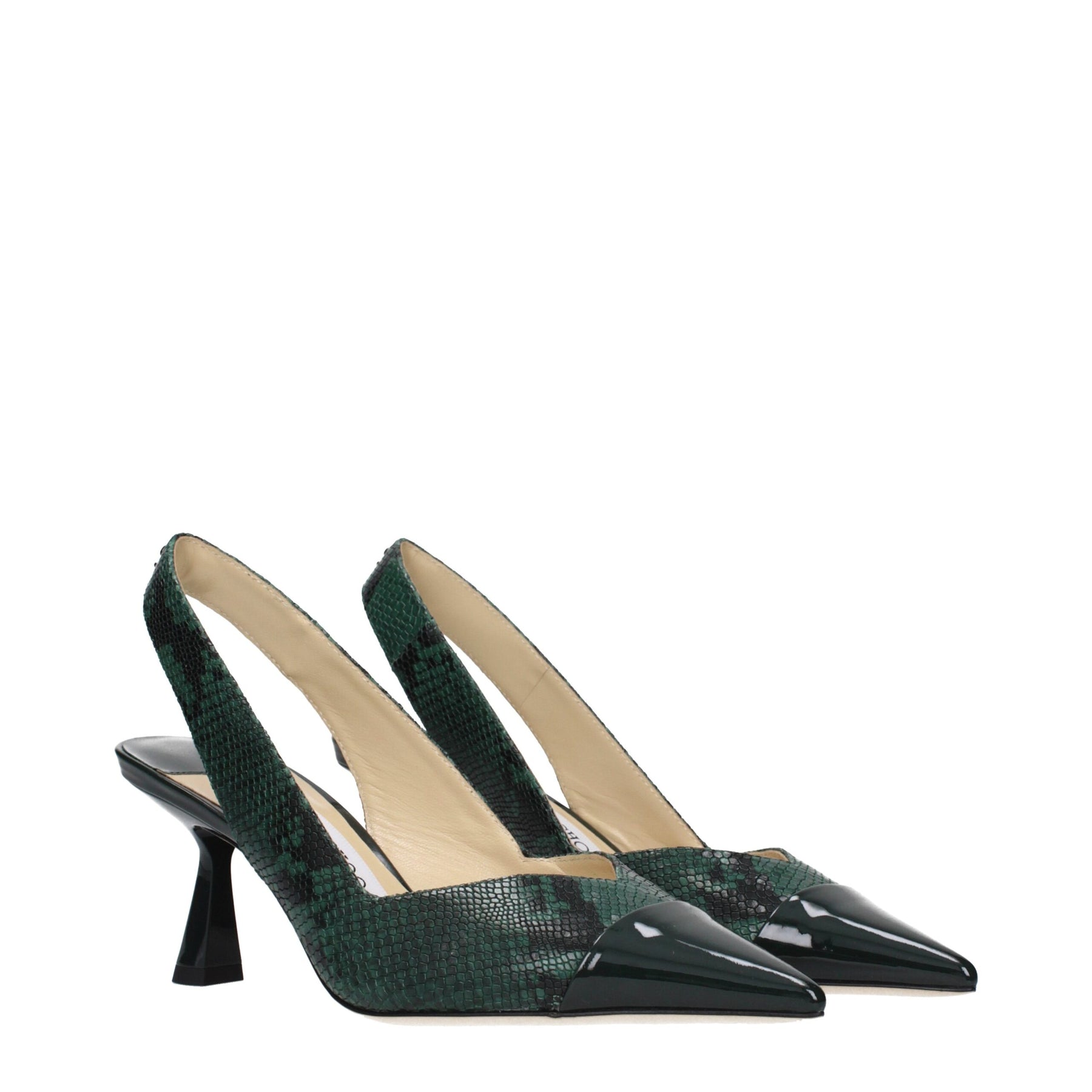 Jimmy Choo Green Leather High Heel Pumps | Regal Royce