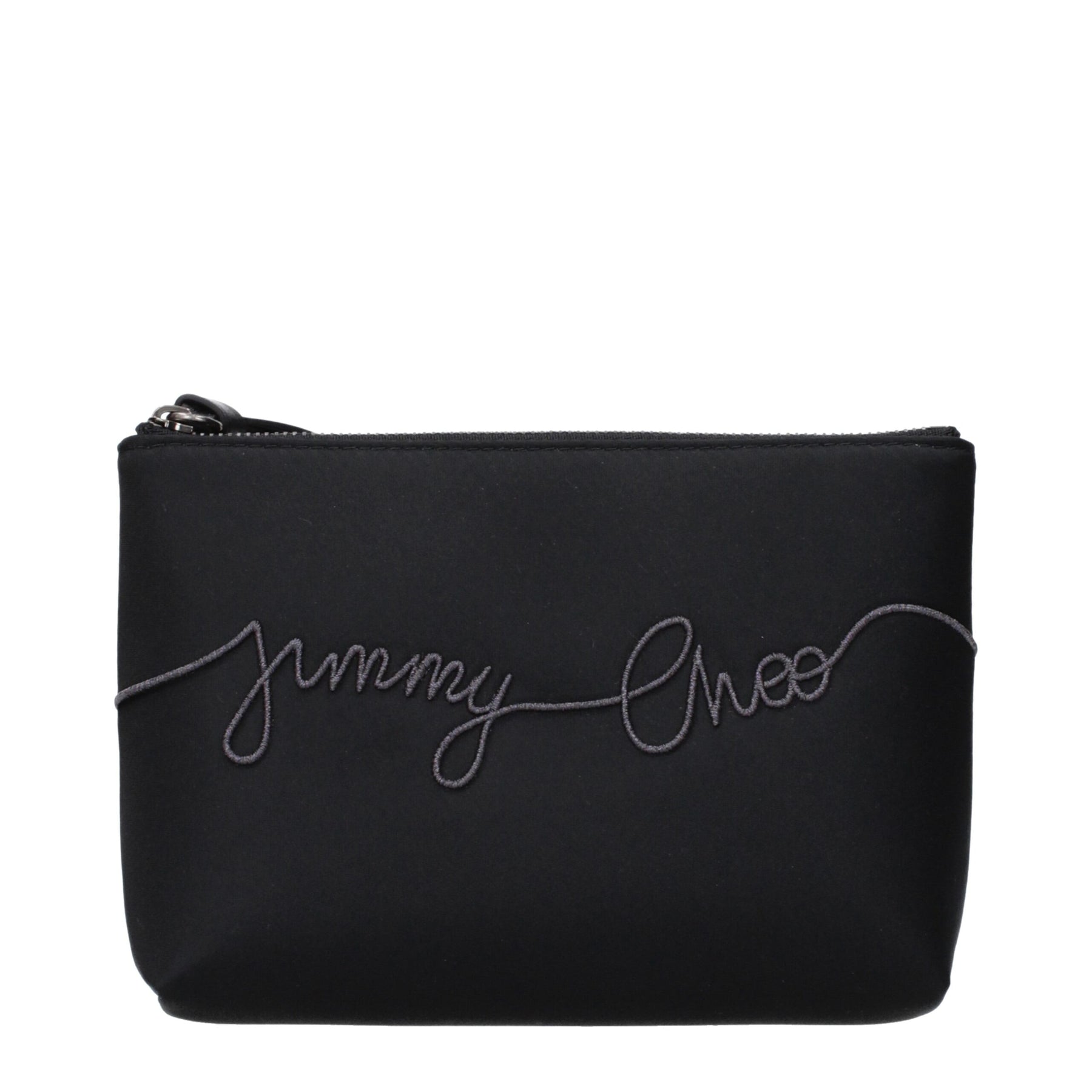 Jimmy Choo Black Satin Clutch Bag | Regal Royce