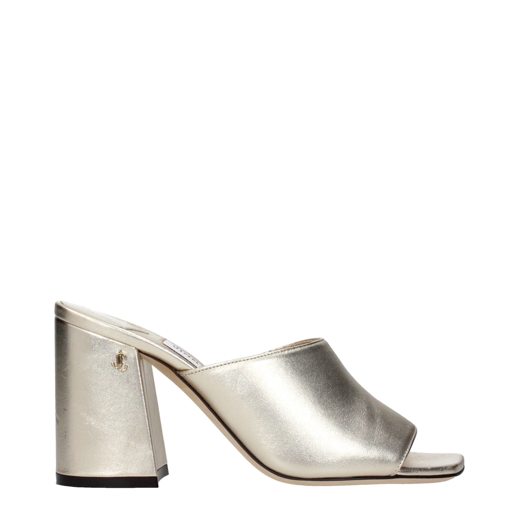 Jimmy Choo Gold Leather Platform Sandals | Regal Royce