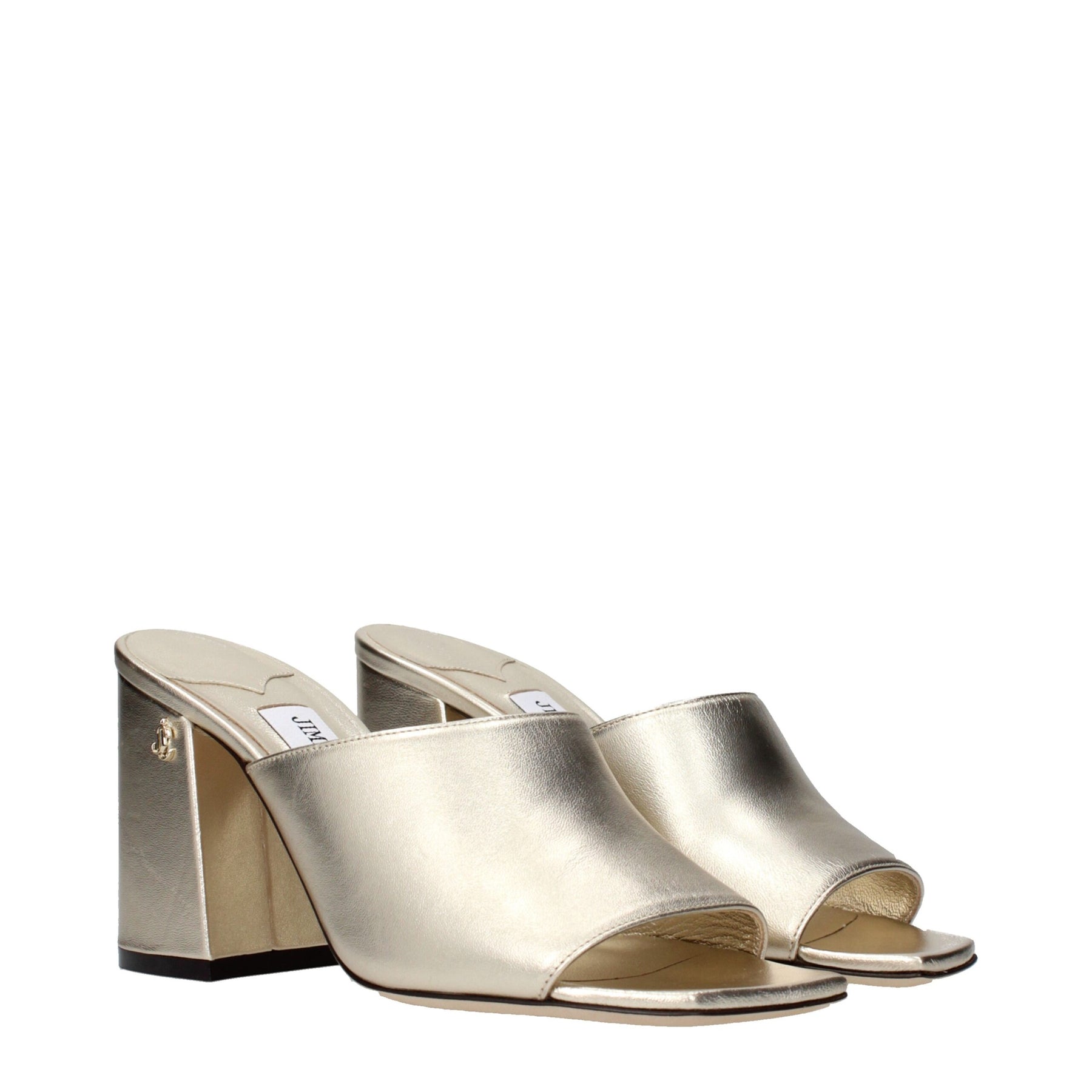 Jimmy Choo Gold Leather Platform Sandals | Regal Royce