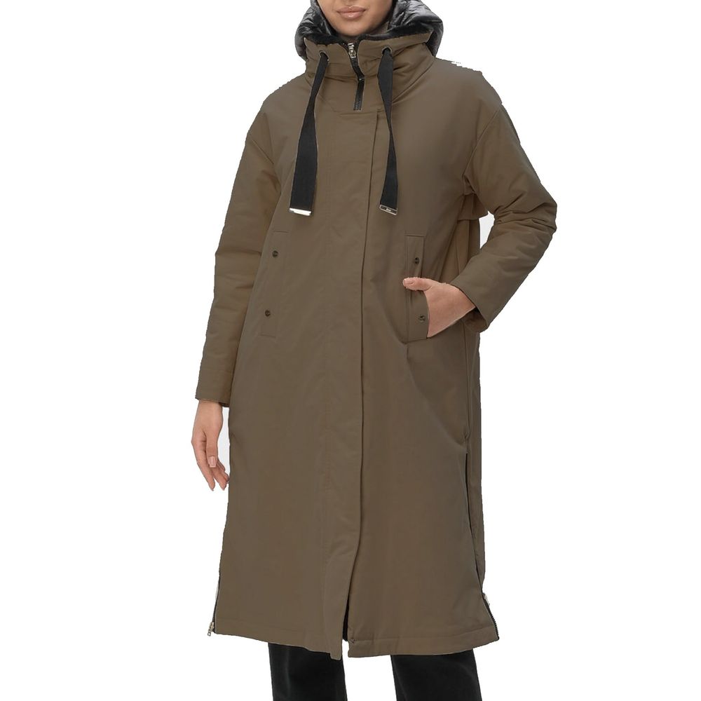 Herno Brown Polyester Coat