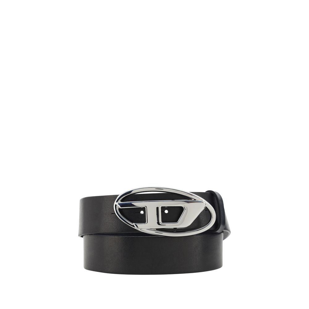 Diesel Black Calf Leather Bos Taurus Regular Belt | Regal Royce