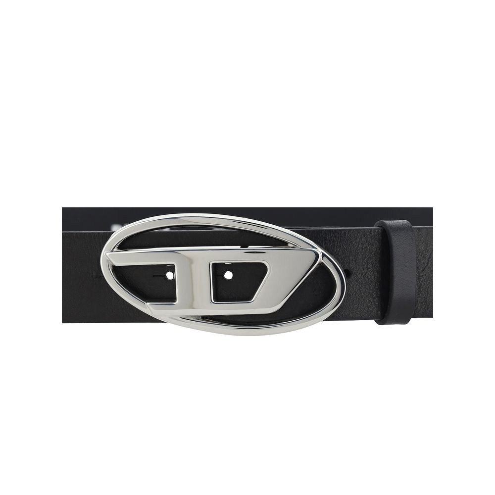 Diesel Black Calf Leather Bos Taurus Regular Belt | Regal Royce