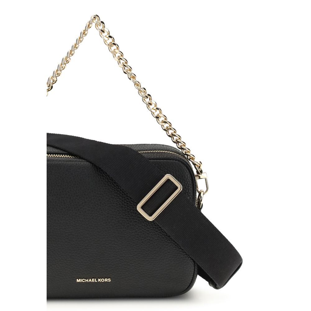 Michael Kors Black Calf Leather Bos Taurus Shoulder Bag | Regal Royce