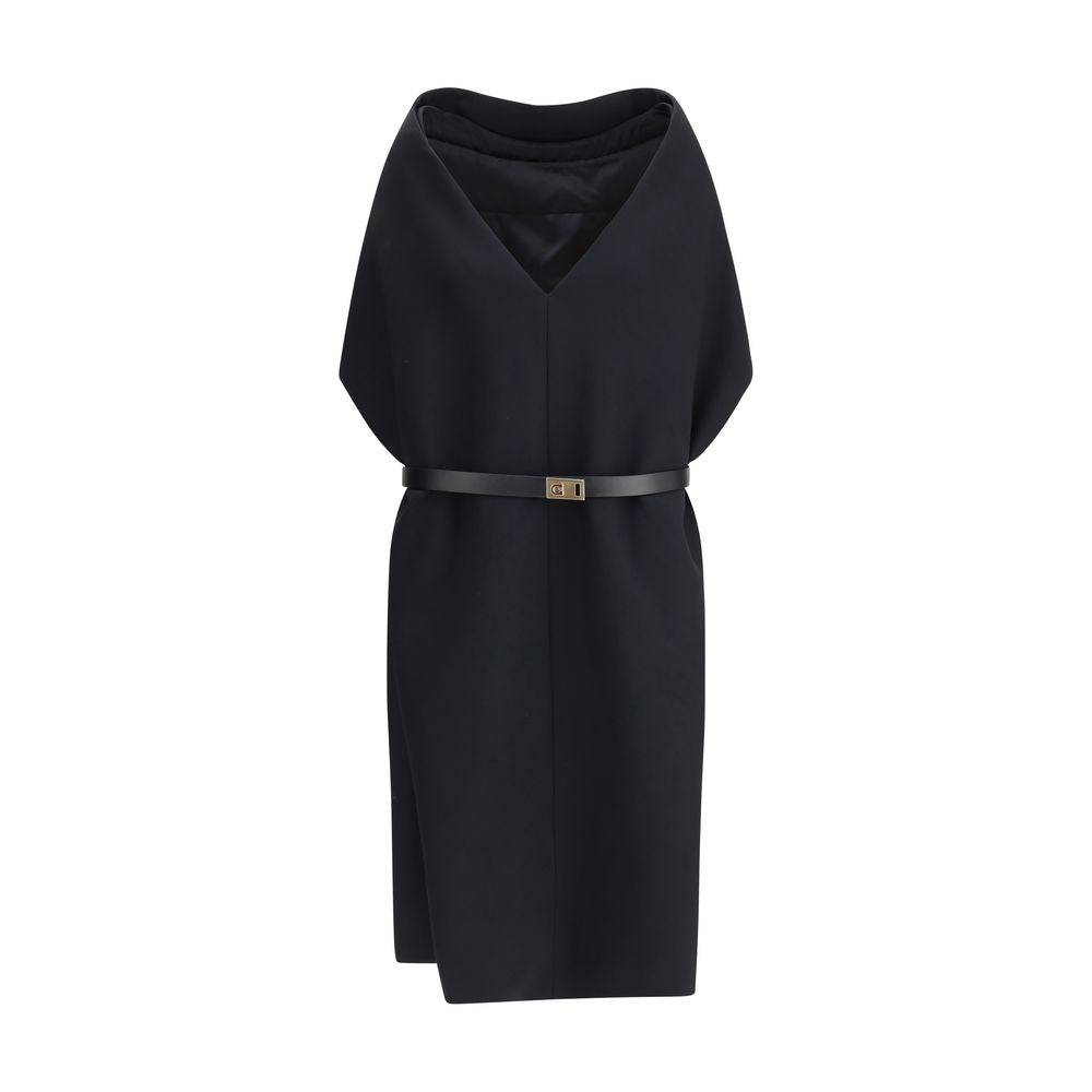 Ferragamo Black Viscose Casual Dress | Regal Royce
