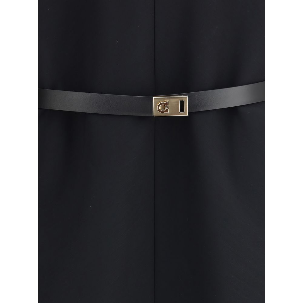 Ferragamo Black Viscose Casual Dress | Regal Royce