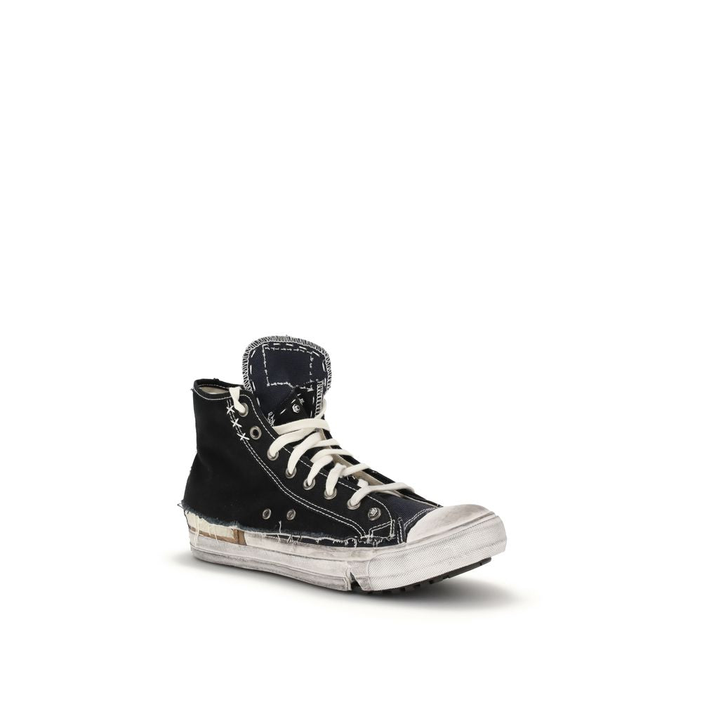 Margiela Black Rubber High Top Sneakers